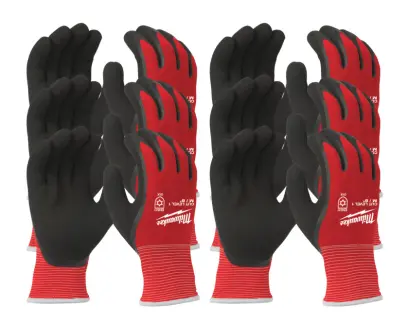 Pracovní rukavice zimní Milwaukee WINTER, ochrana proti proříznutí A, velikost 9 (L), 12 párů, 4932471607